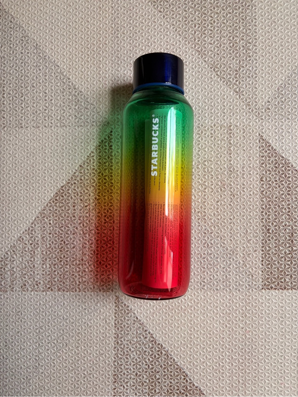 Starbucks Glass Rainbow Ombré Water Bottle (20 oz)